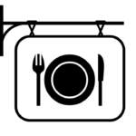 Food Sign Icon Logo Vintage Retro Restaurant 895428